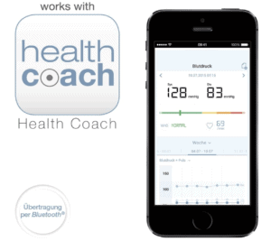 Sanitas SBC 53 Handgelenk-Blutdruckmessgeraet App Health Coach